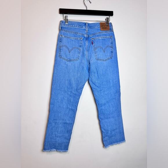 Levi’s Premium Crop Wedgie Straight Fit Jeans - Size 26 - Picture 4 of 10